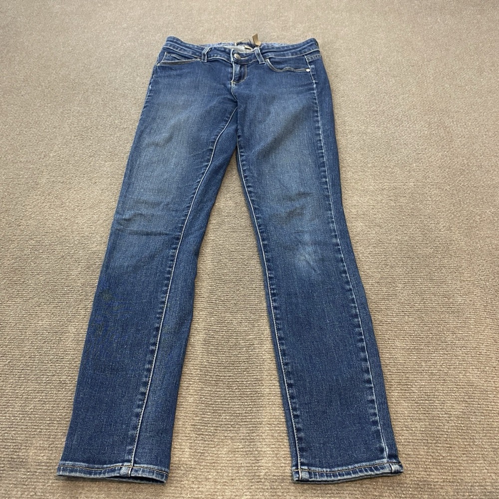 Paige Verdugo Jegging Blue Stretch Distressed Faded Denim Pants Jeans Size 26